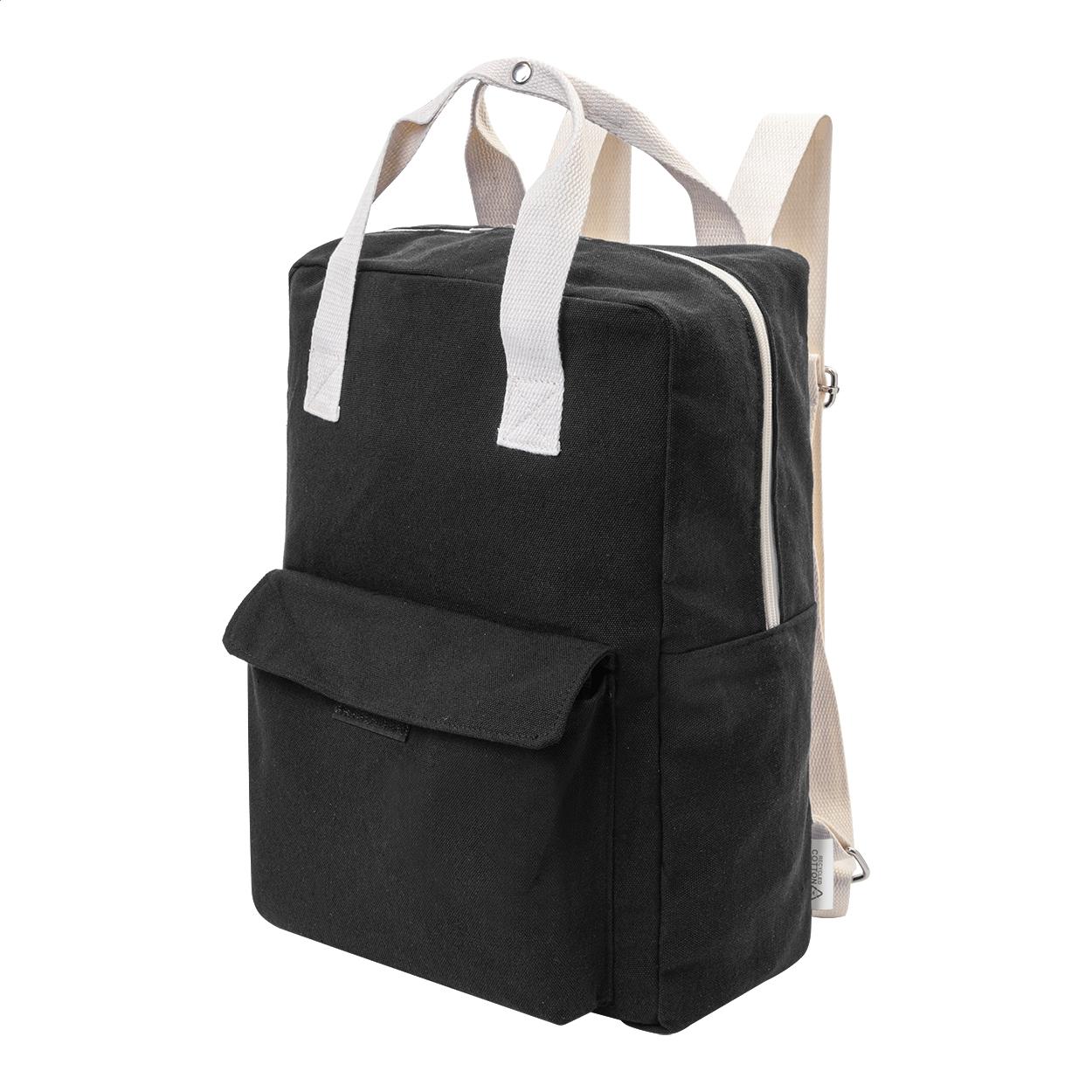 Rucsac din pânză reciclată Rekan Back Negru