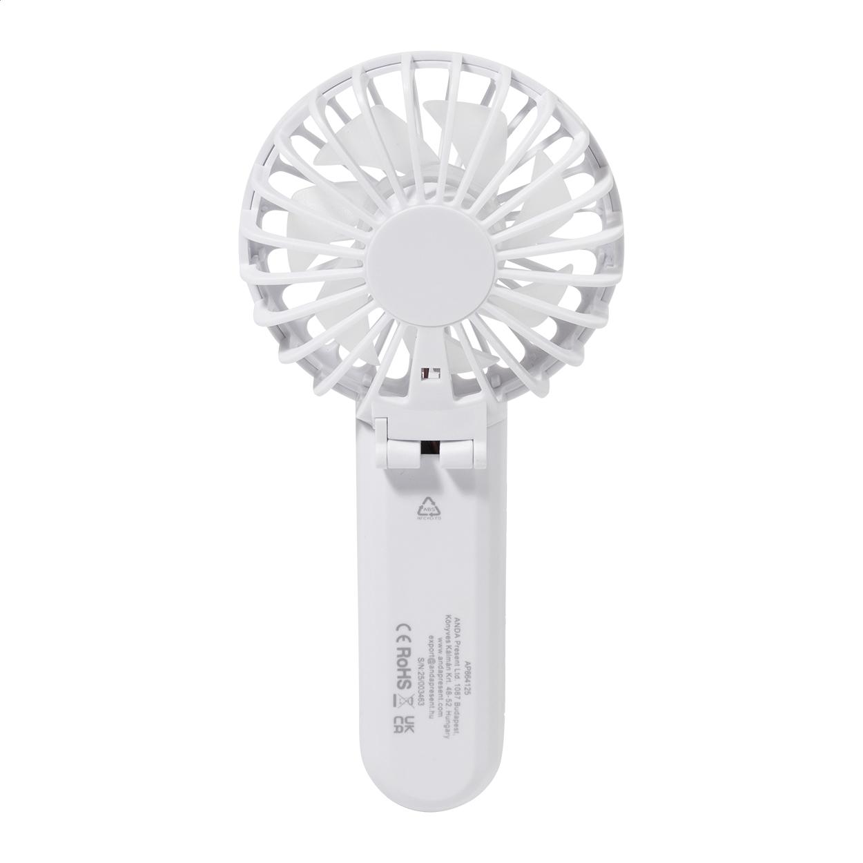 Ventilator de mână reîncărcabil, RABS Chilly Alb