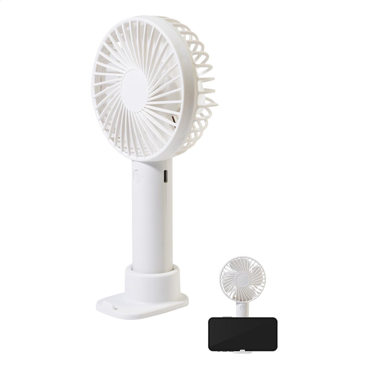 Ventilator de mână reîncărcabil RPP Chillmax Alb