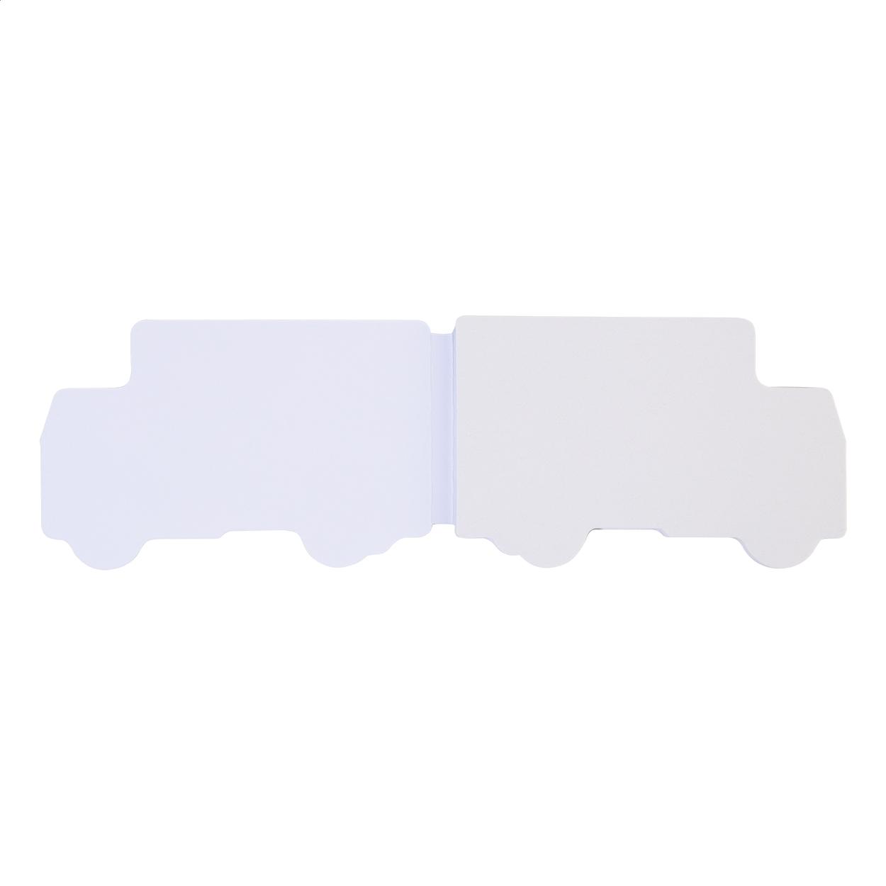 Notes cu file autoadezive personalizate CreaStick Truck Alb