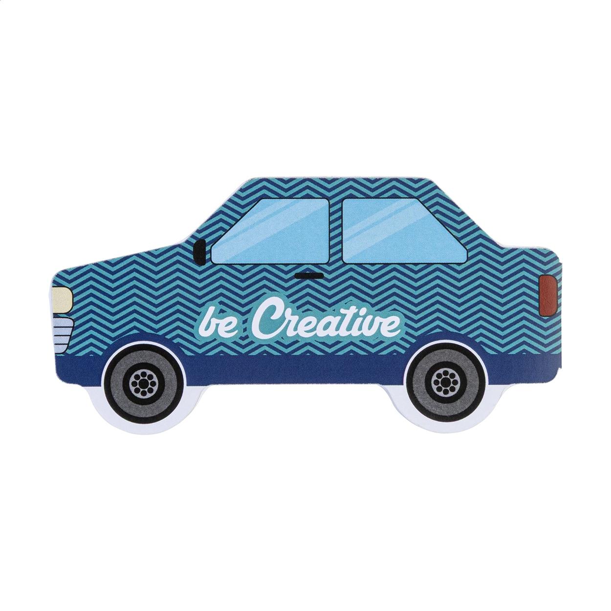 Notes cu file autoadezive personalizate CreaStick Car Alb