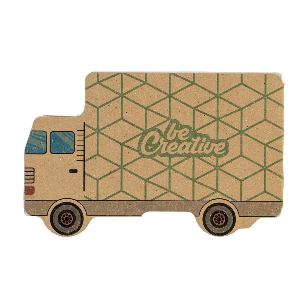 Notes cu file autoadezive personalizate CreaStick Truck Eco natural
