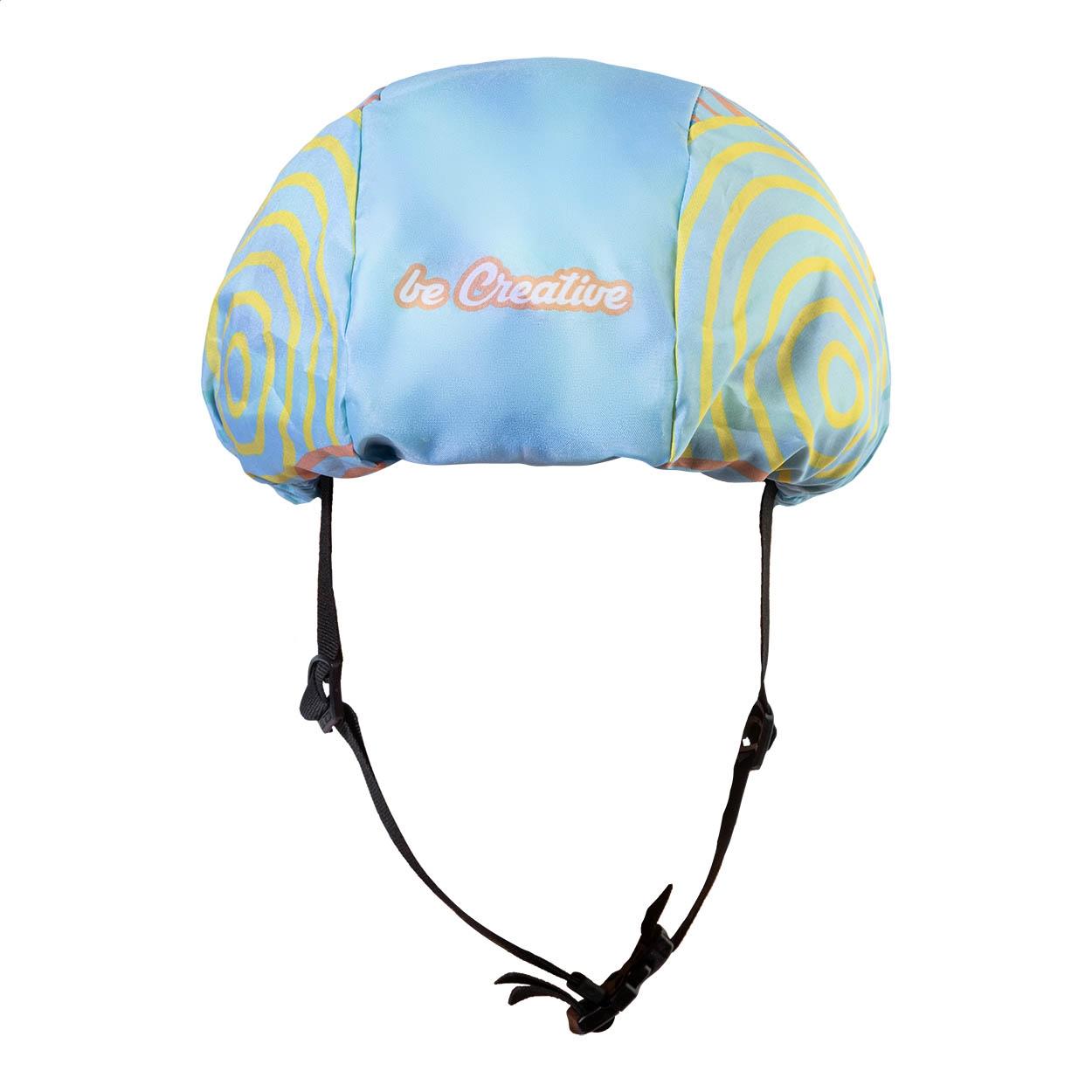 Husă personalizată pentru cască de ciclism CreaHelm Ride Alb