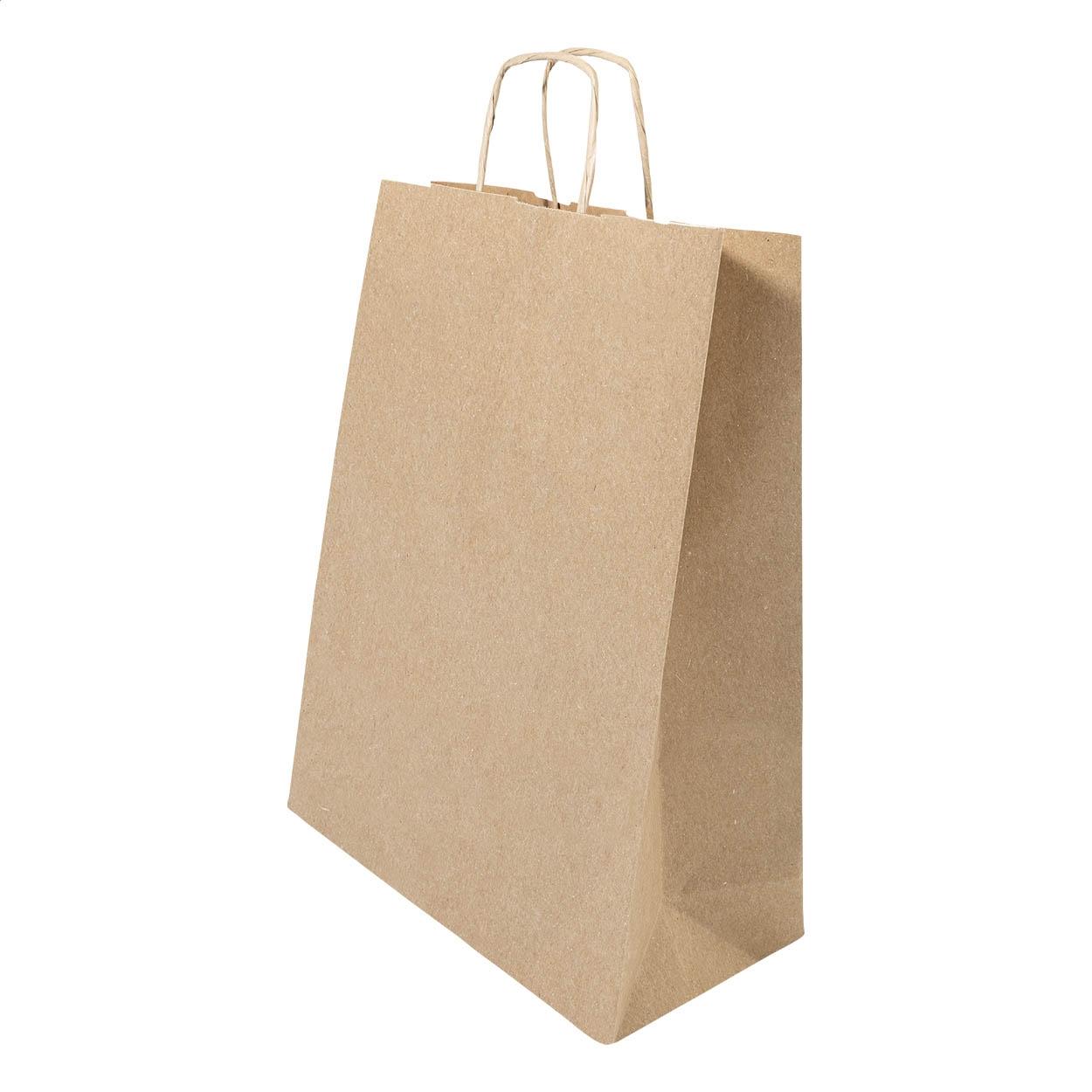 Pungă mare din hârtie pentru cadouri Papbag L natural