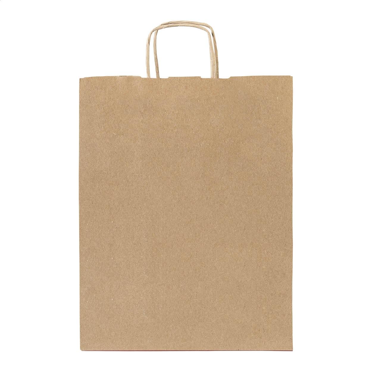 Pungă mare din hârtie pentru cadouri Papbag L natural