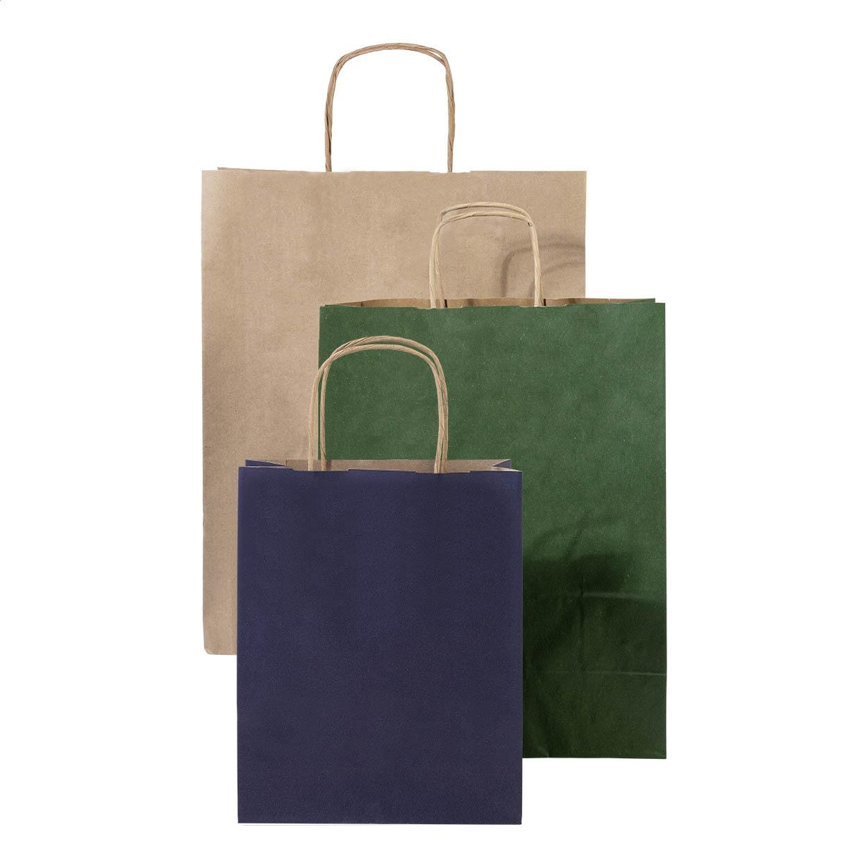 Pungă mare din hârtie pentru cadouri Papbag L natural