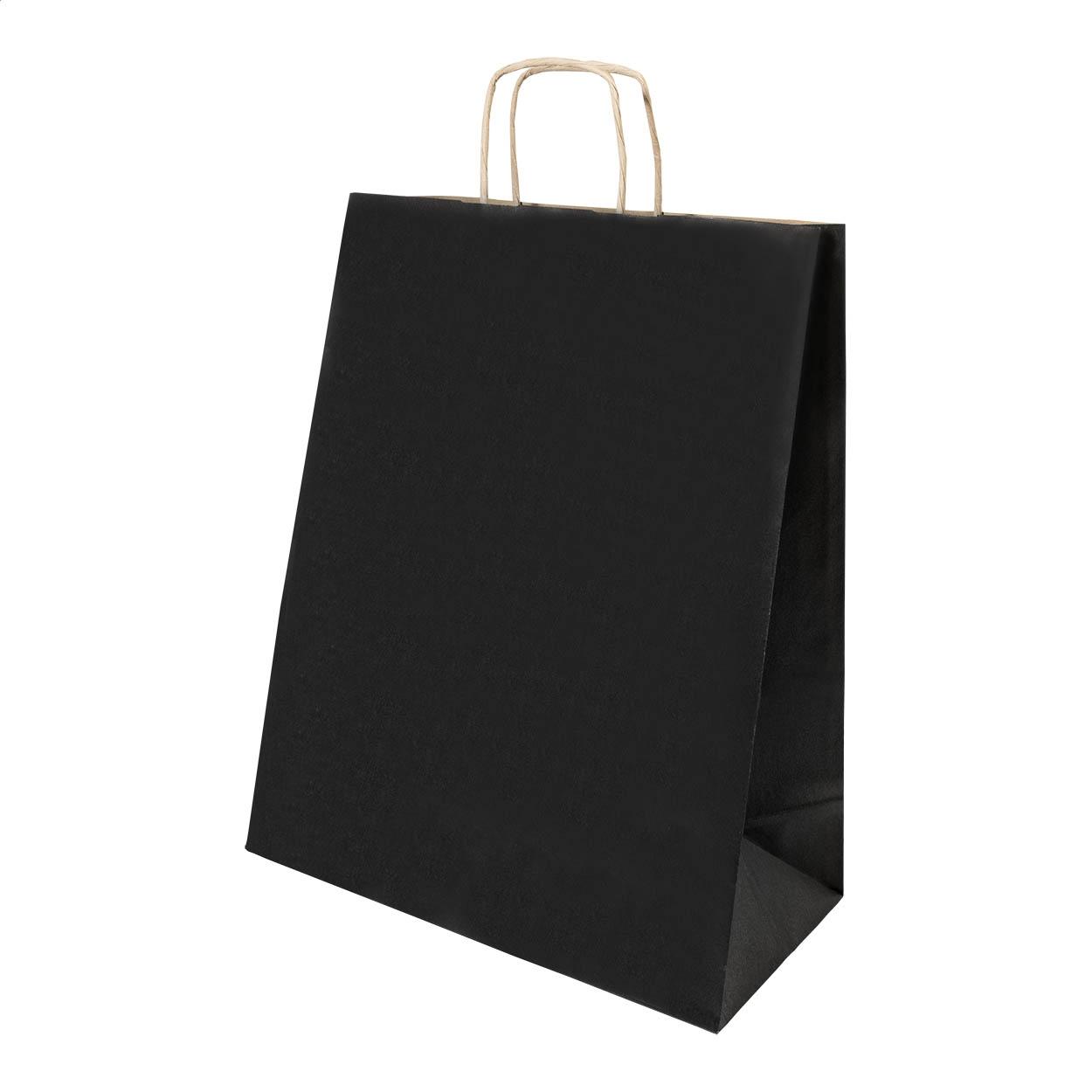 Pungă mare din hârtie pentru cadouri Papbag L Negru