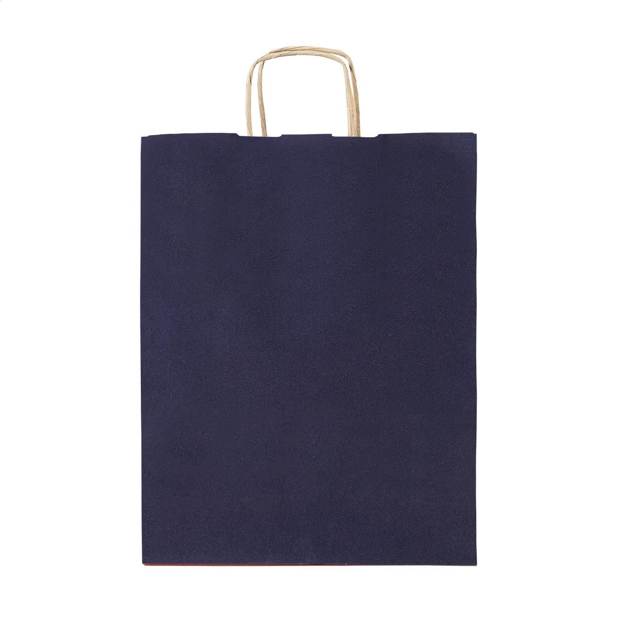 Pungă medie din hârtie pentru cadouri Papbag M albastru închis