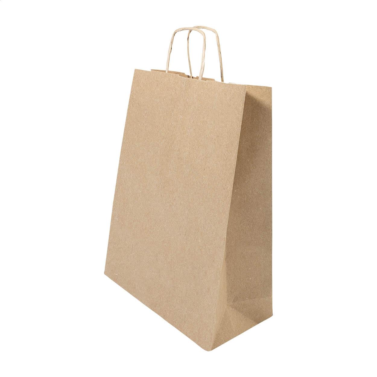 Pungă medie din hârtie pentru cadouri Papbag M natural