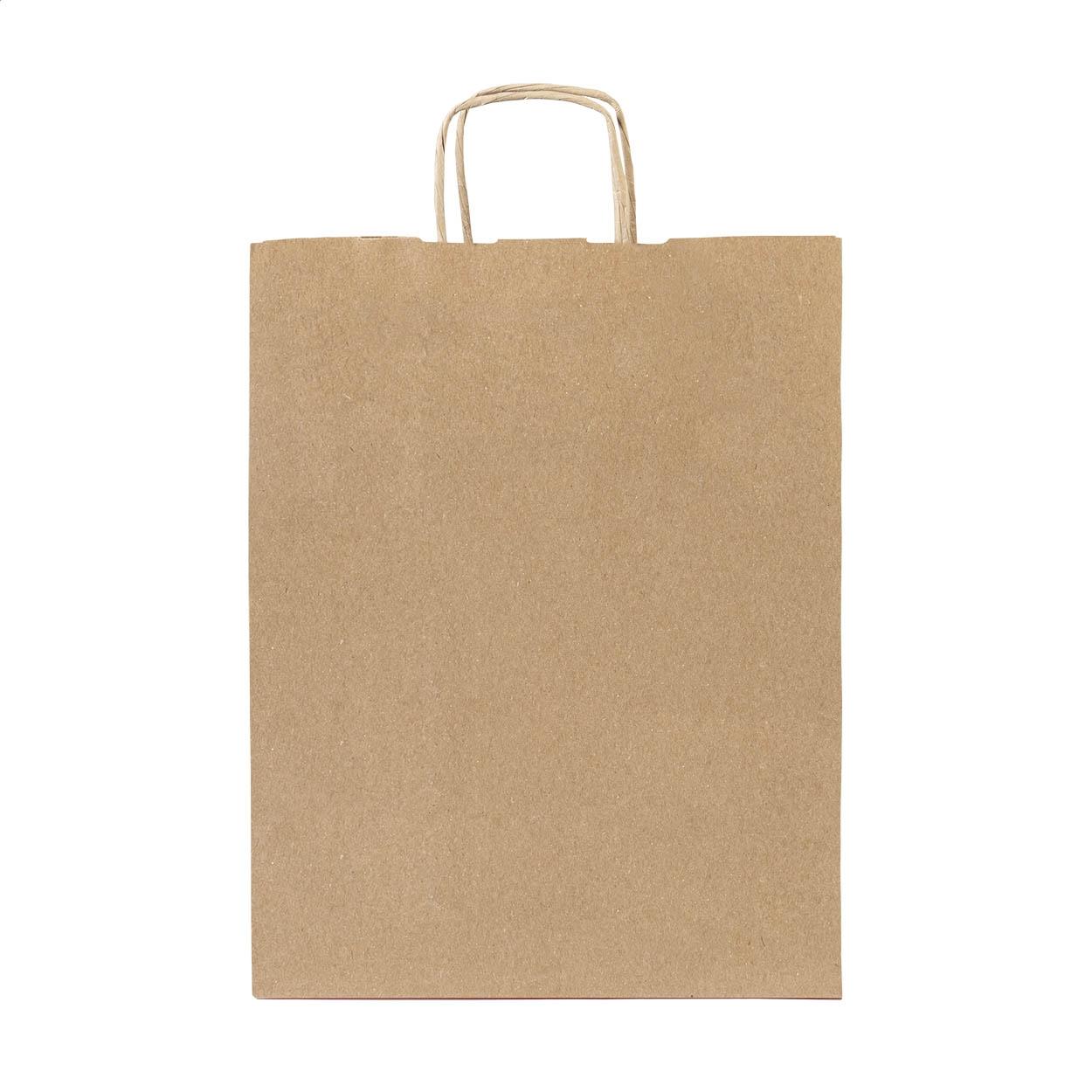Pungă medie din hârtie pentru cadouri Papbag M natural
