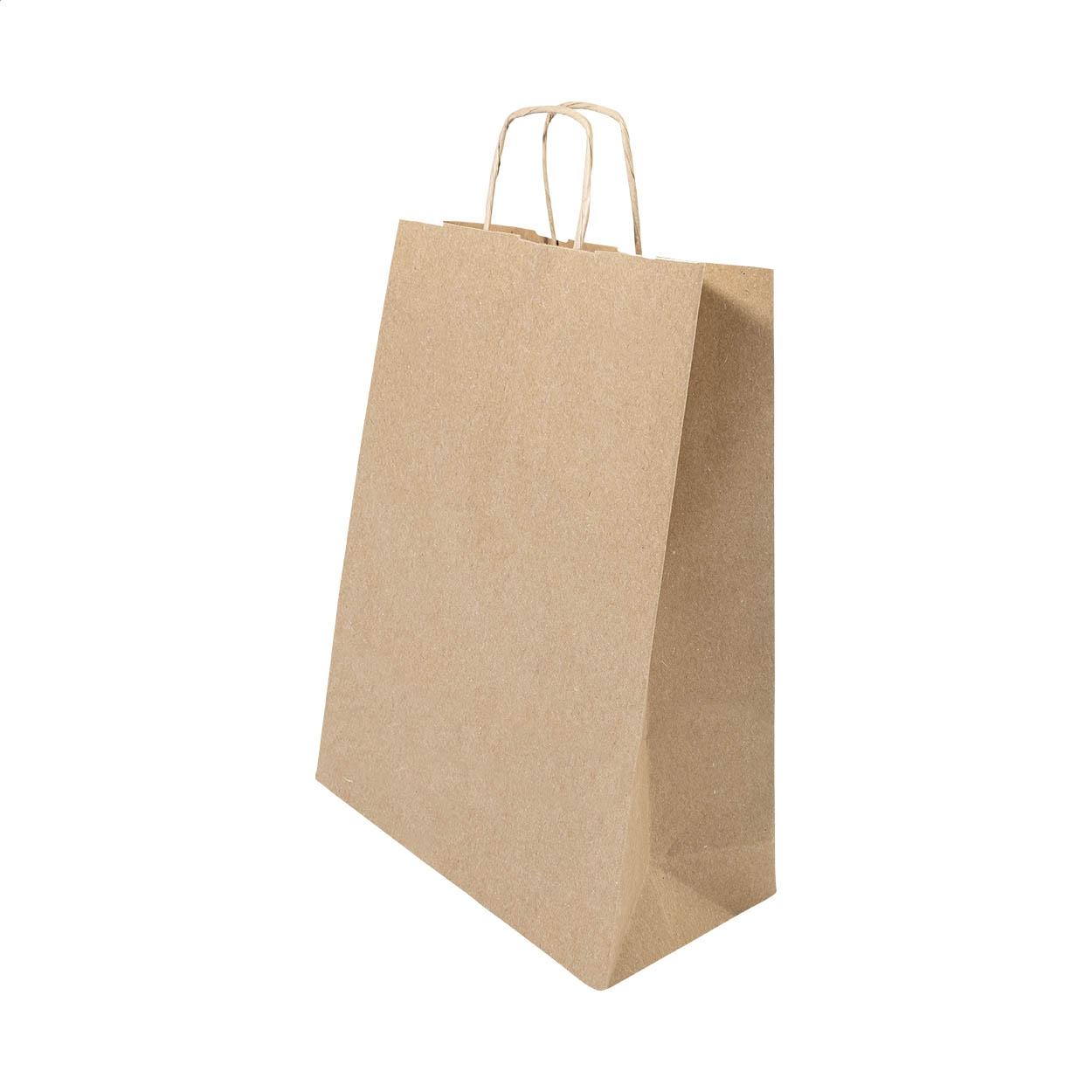 Pungă mică din hârtie pentru cadouri Papbag S natural