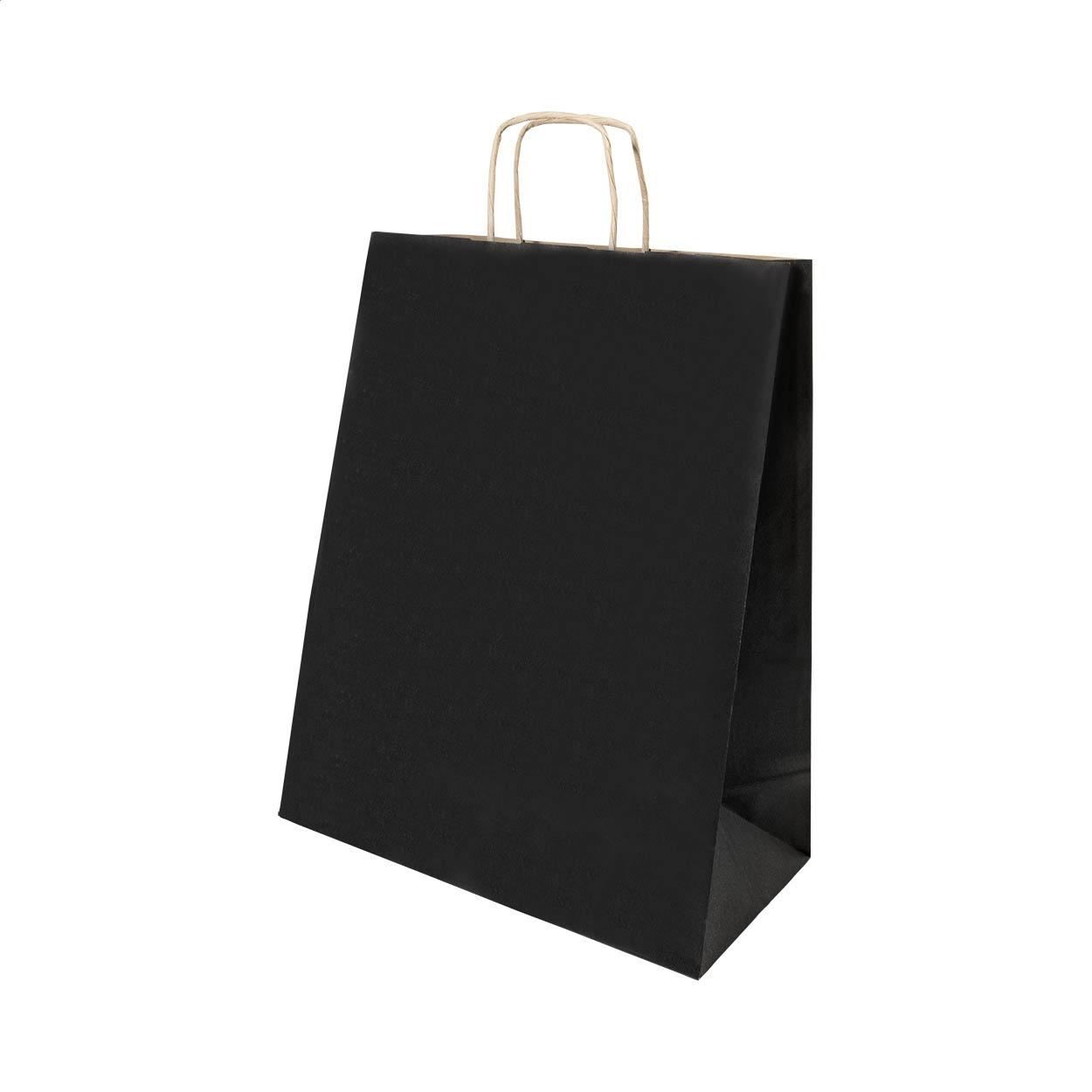 Pungă mică din hârtie pentru cadouri Papbag S Negru