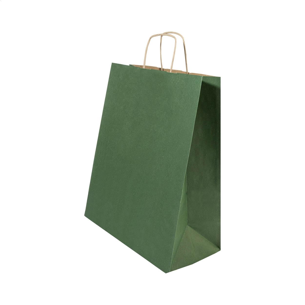 Pungă mică din hârtie pentru cadouri Papbag S Verde