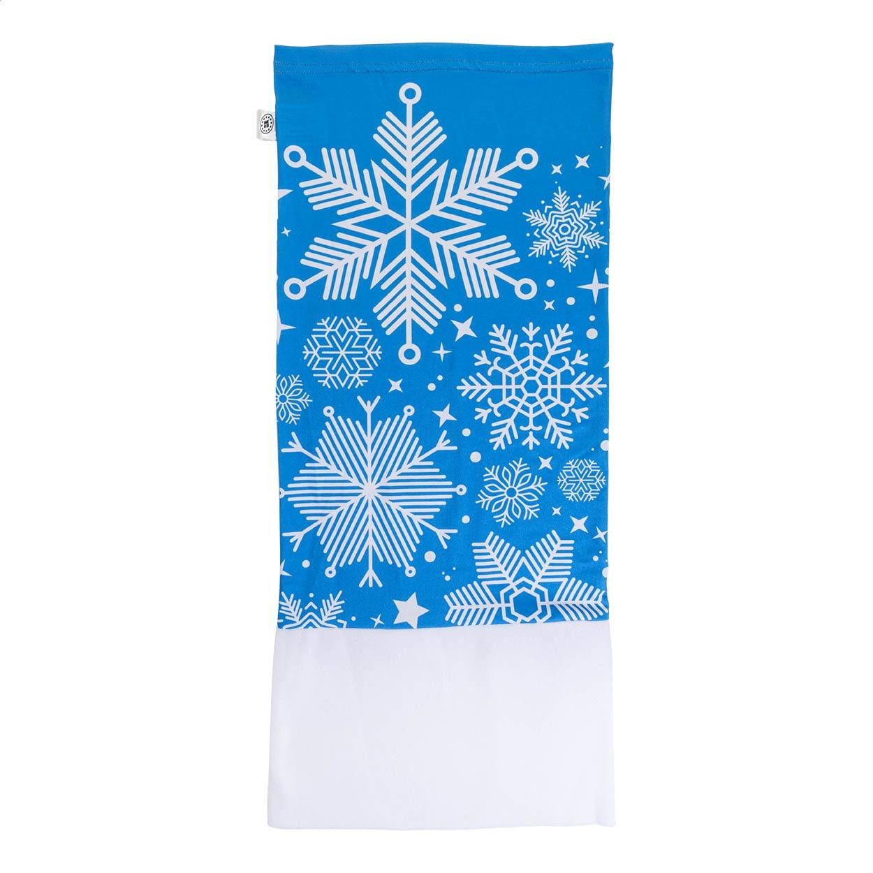 Eșarfă multifuncțională personalizată din RPET CreaScarf Winter Alb