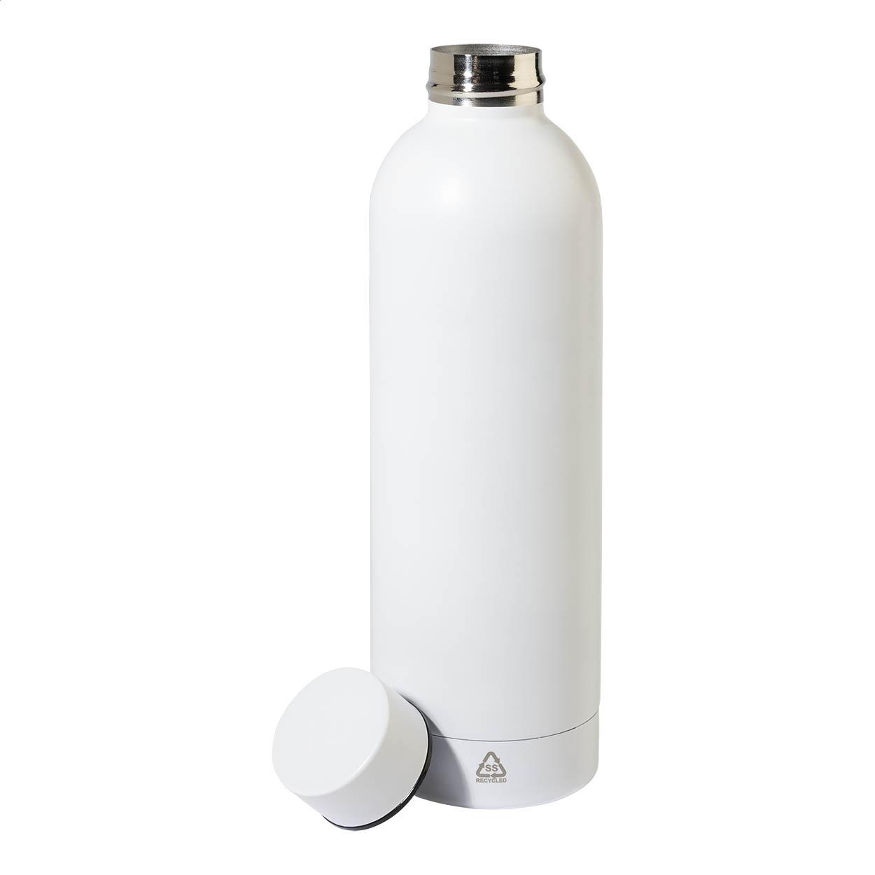 Sticlă XL din oțel inoxidabil reciclat Pumono XL Alb