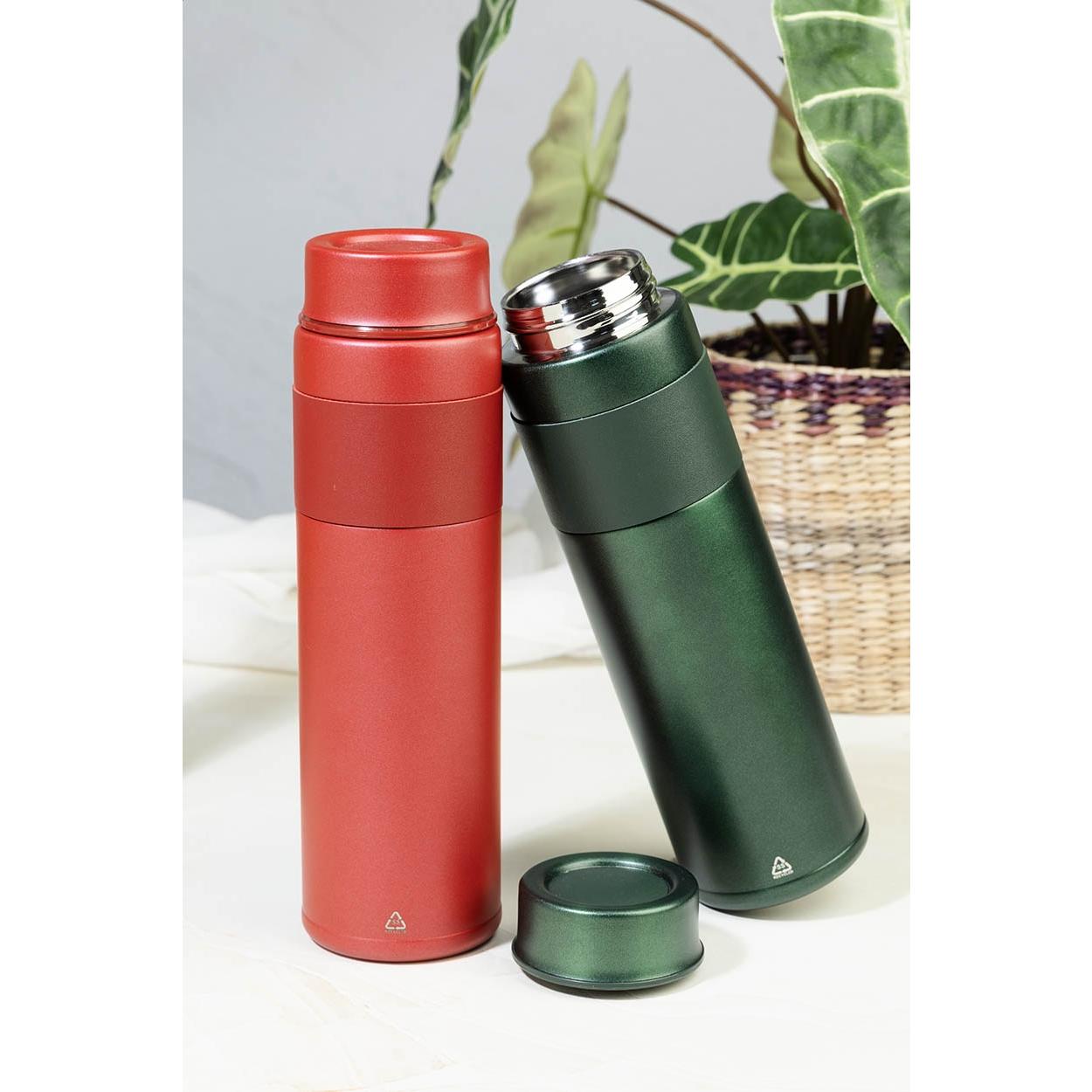 Termos din oțel inoxidabil reciclat Lugula Verde