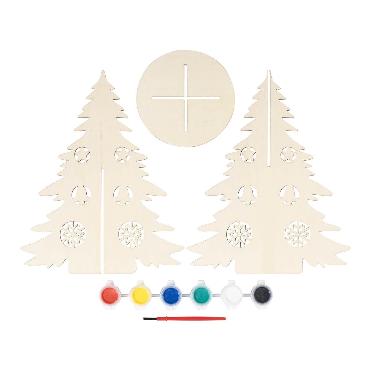 Set DIY pentru realizarea unui pom de Crăciun Malagran natural multicolor