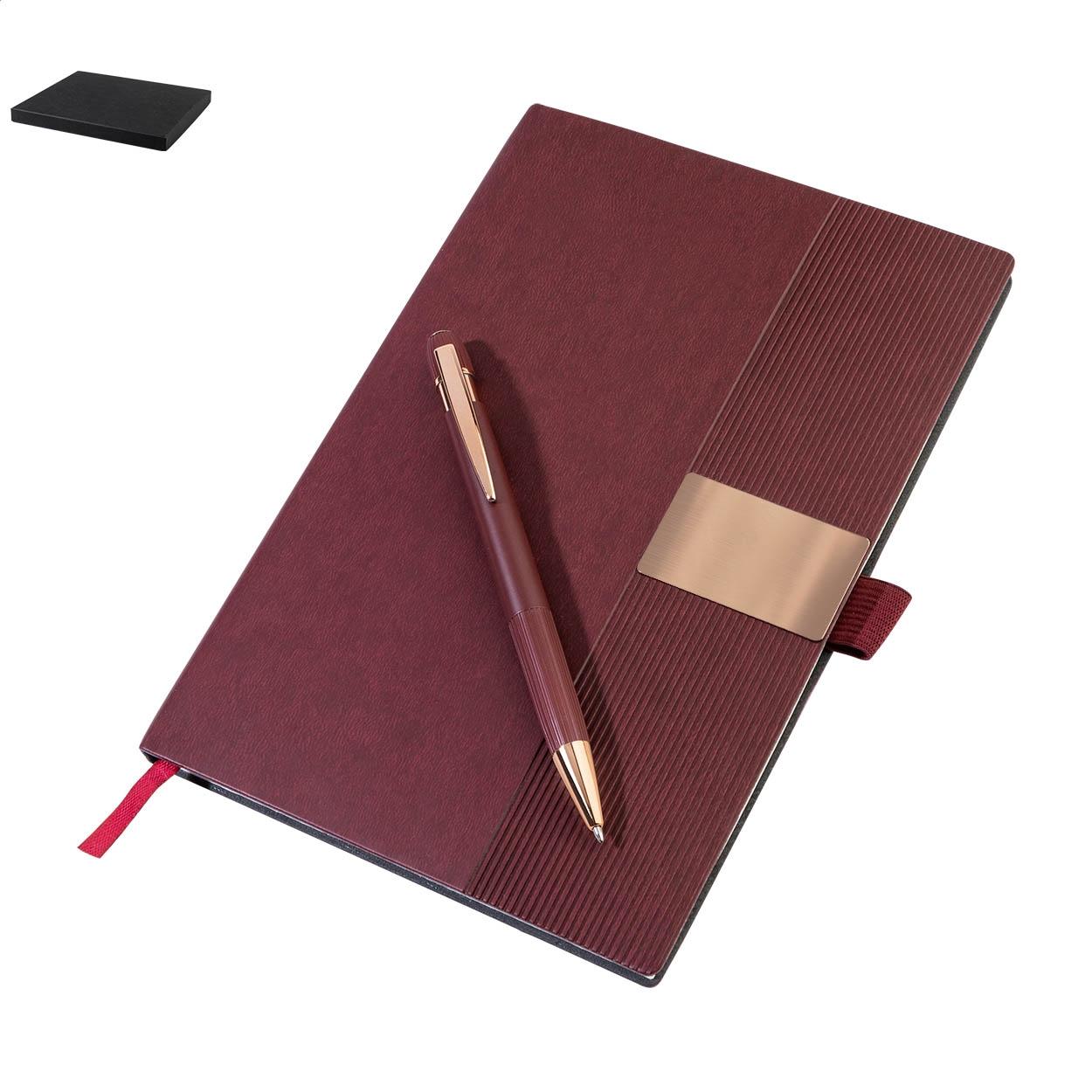 Set cu carnet și pix Rozzet burgundy