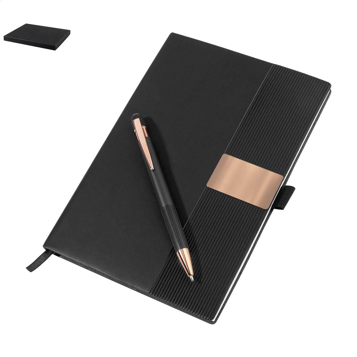 Set cu carnet și pix Rozzet Negru