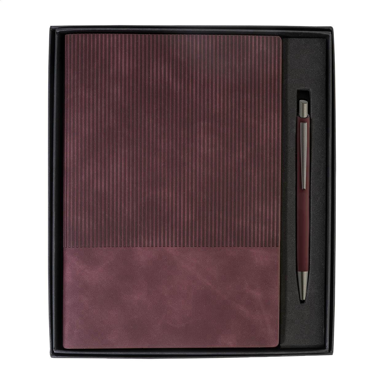 Set cu carnet și pix Strium burgundy