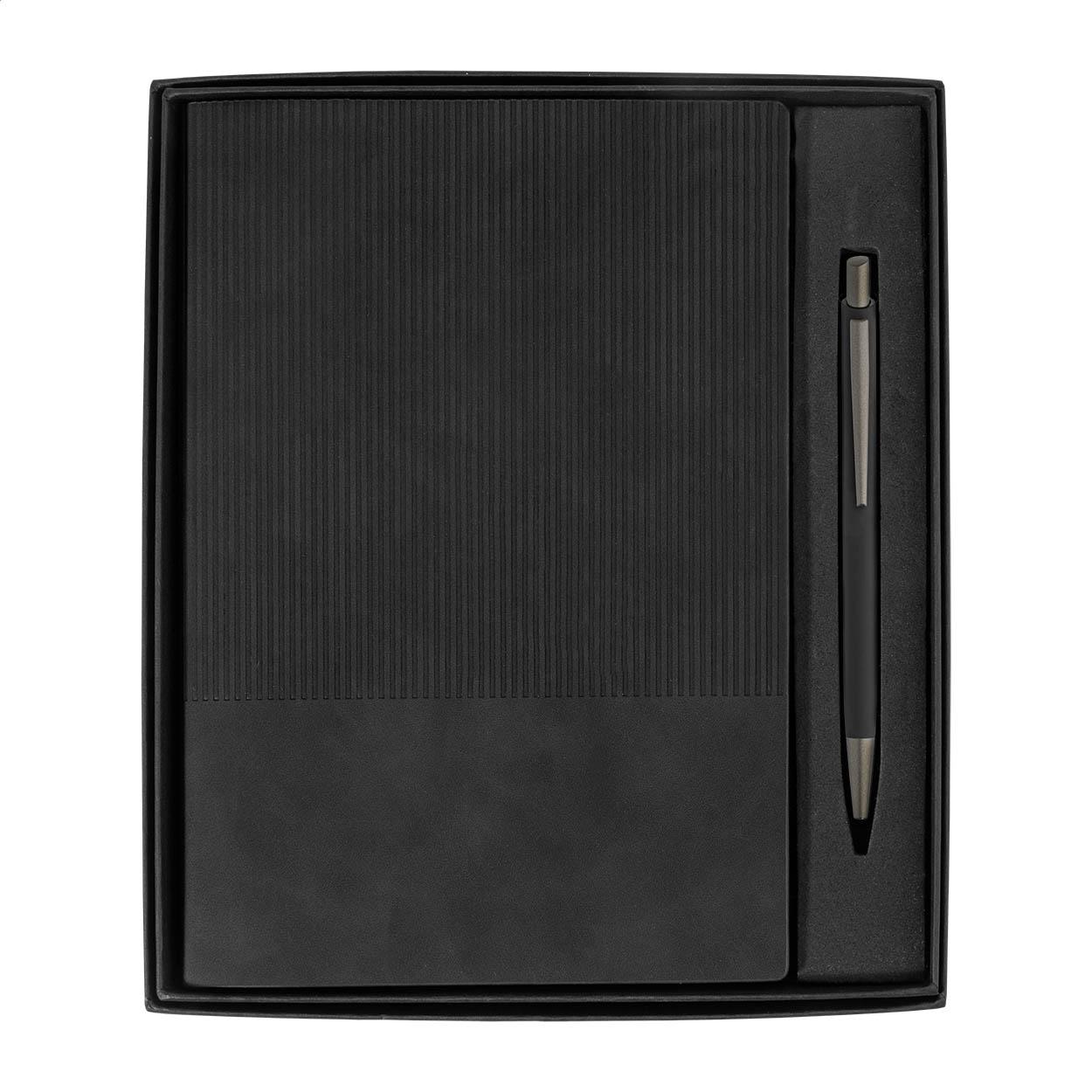 Set cu carnet și pix Strium Negru
