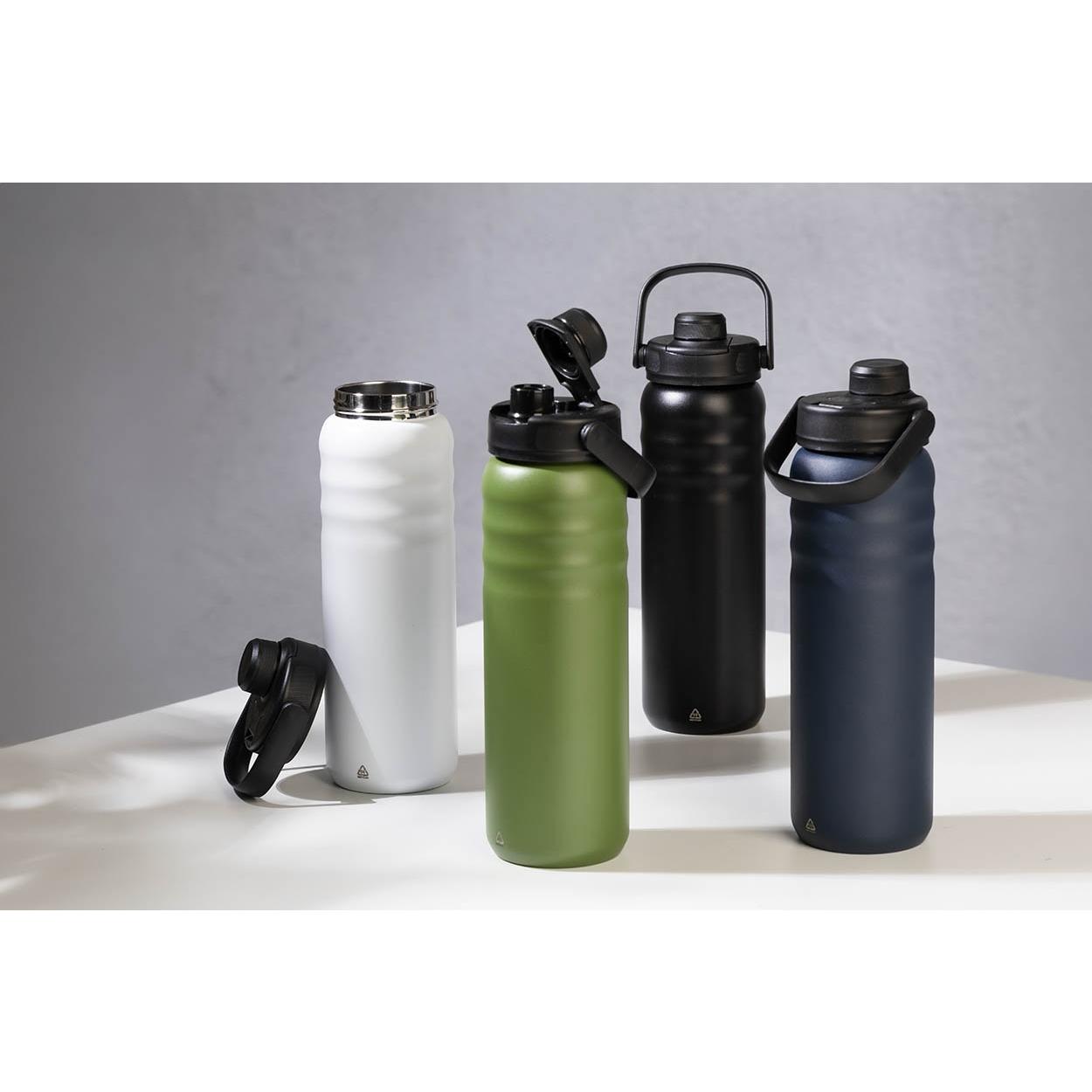 Termos din oțel inoxidabil reciclat Chamlang Negru
