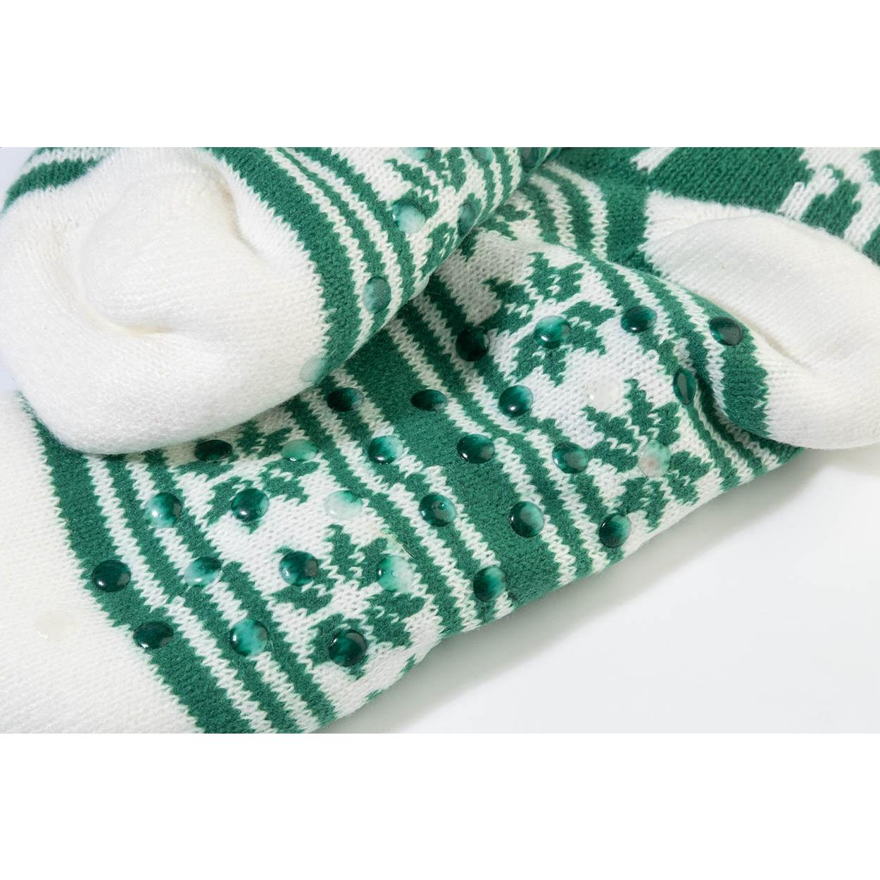 Șosete-papuci de Crăciun Norsokkar Verde