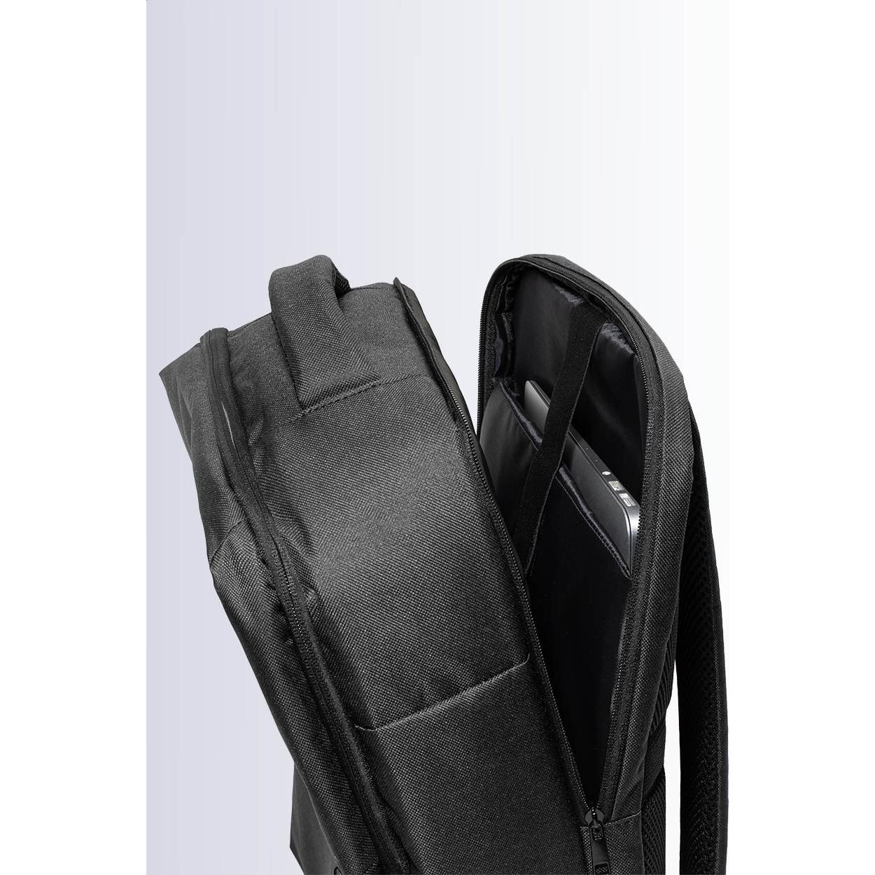 Rucsac de mână compresibil din RPET VacuFly Negru