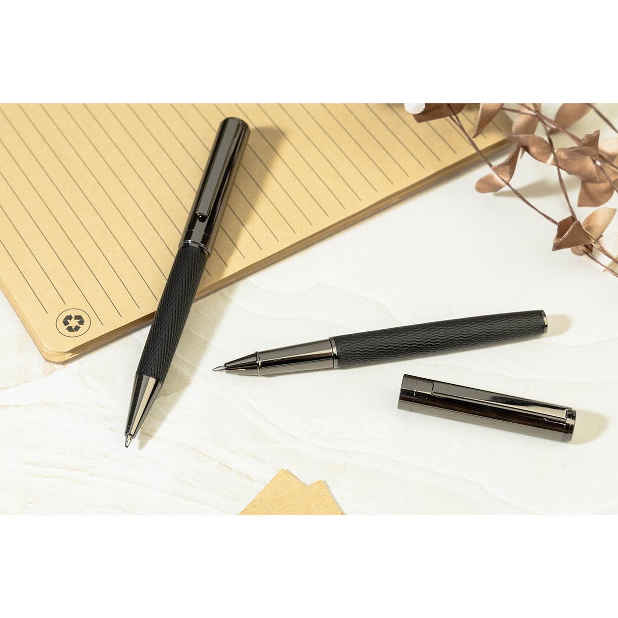 Set de pixuri Losange Negru
