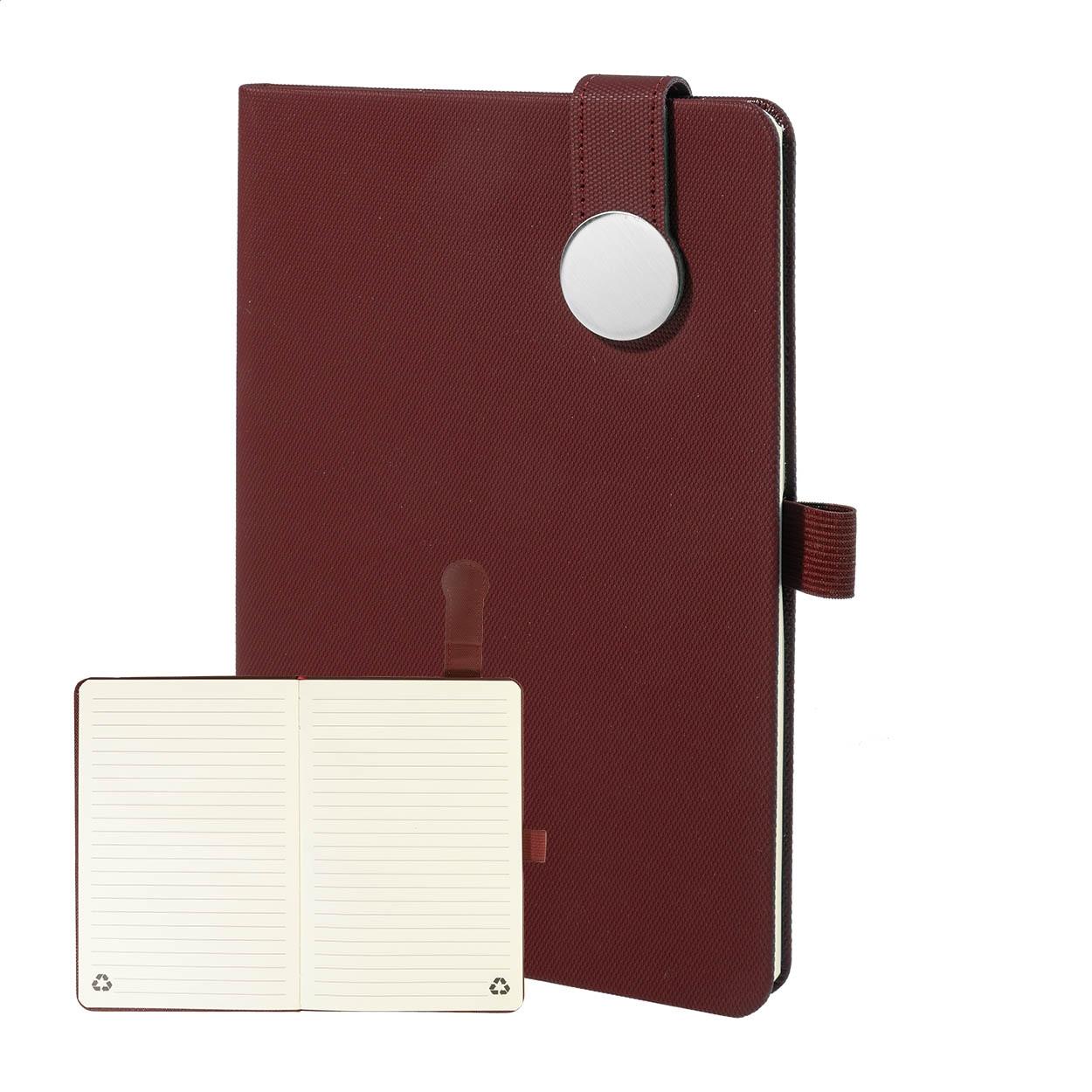 Carnet din PU reciclat Clappuk burgundy