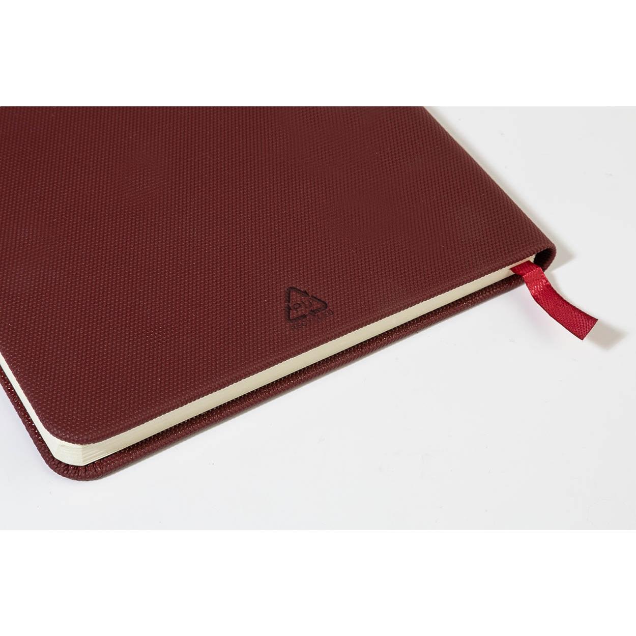 Carnet din PU reciclat Clappuk burgundy