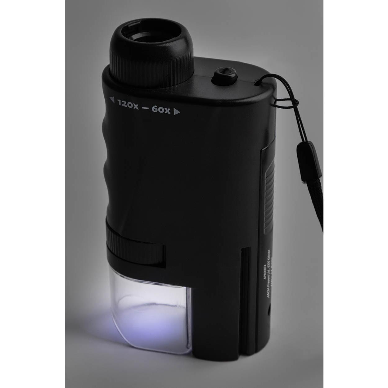 Microscop de buzunar MiniPeek Negru