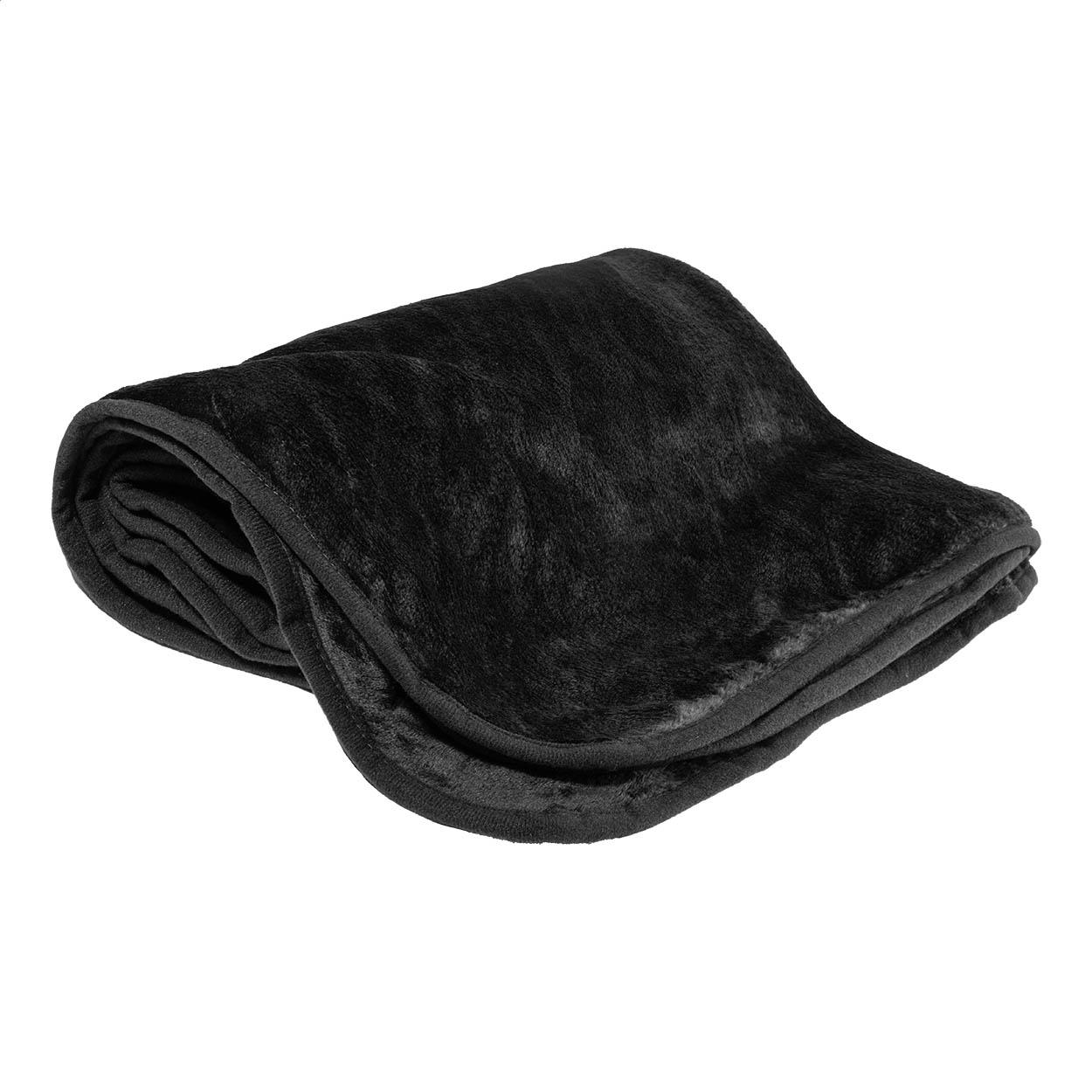 Set de călătorie 2 în 1 cu pătură și pernă Napwrap Negru