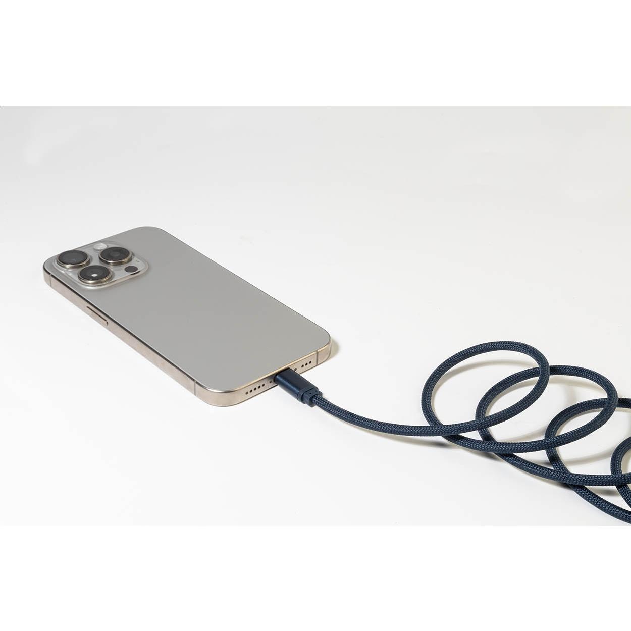 Cablu USB-C magnetic de 60 W Magsle albastru închis