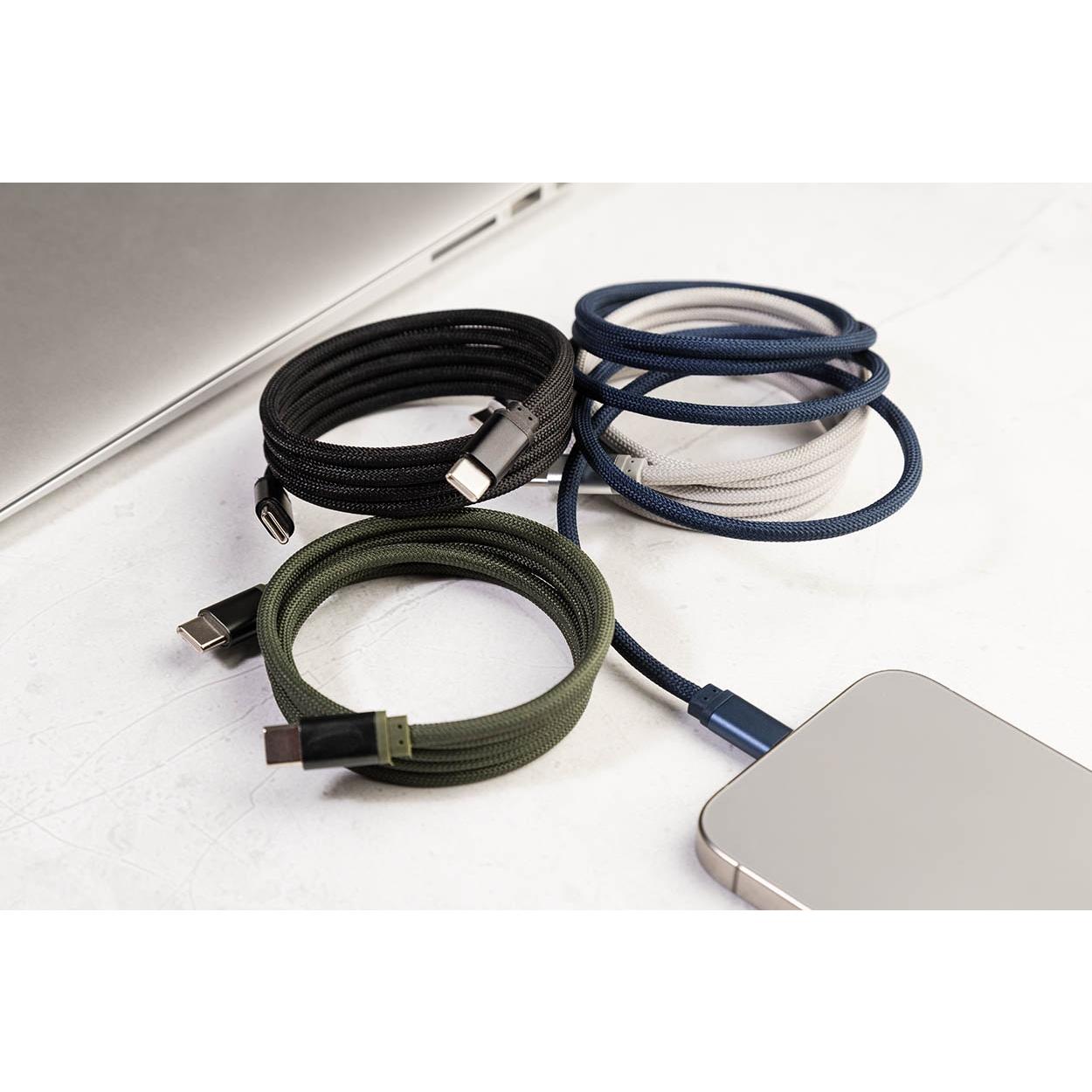 Cablu USB-C magnetic de 60 W Magsle Negru