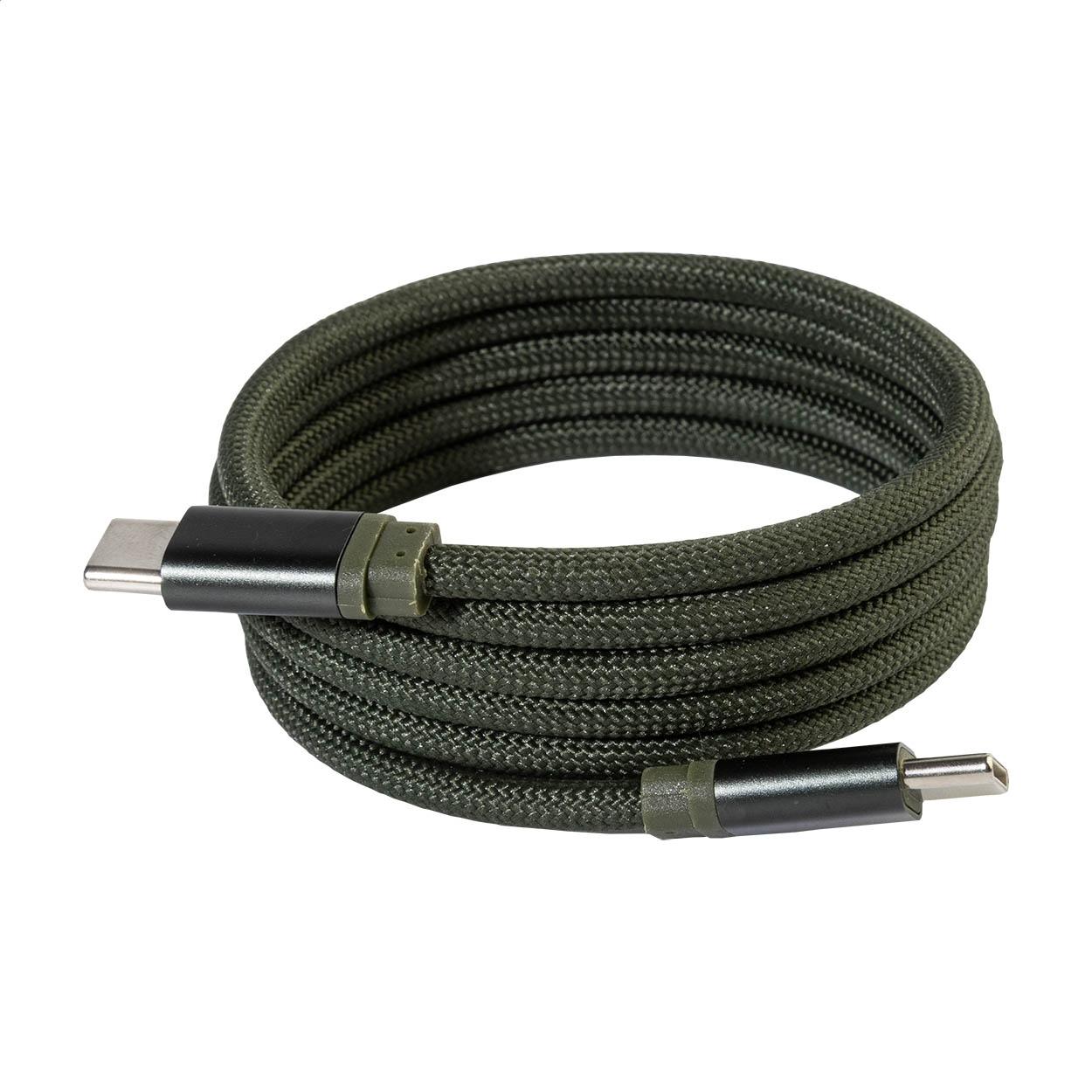 Cablu USB-C magnetic de 60 W Magsle verde închis