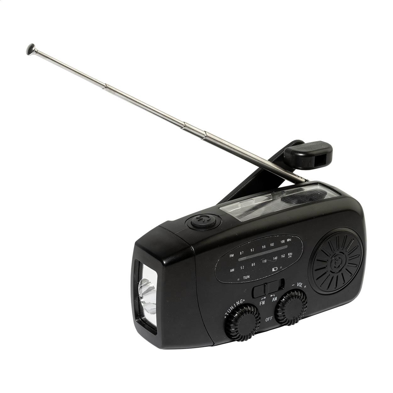 Radio multifuncțional pentru situații de urgență Beacon Negru