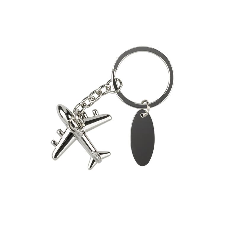 Breloc AIRPLANE 3D Argintiu