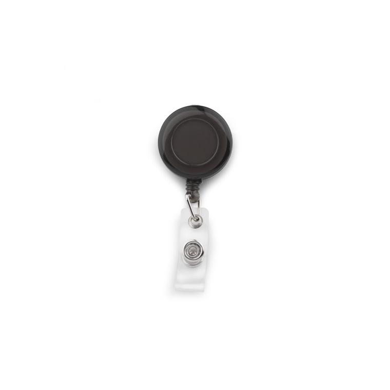 Suport pentru ecusoane retractabil PULL negru