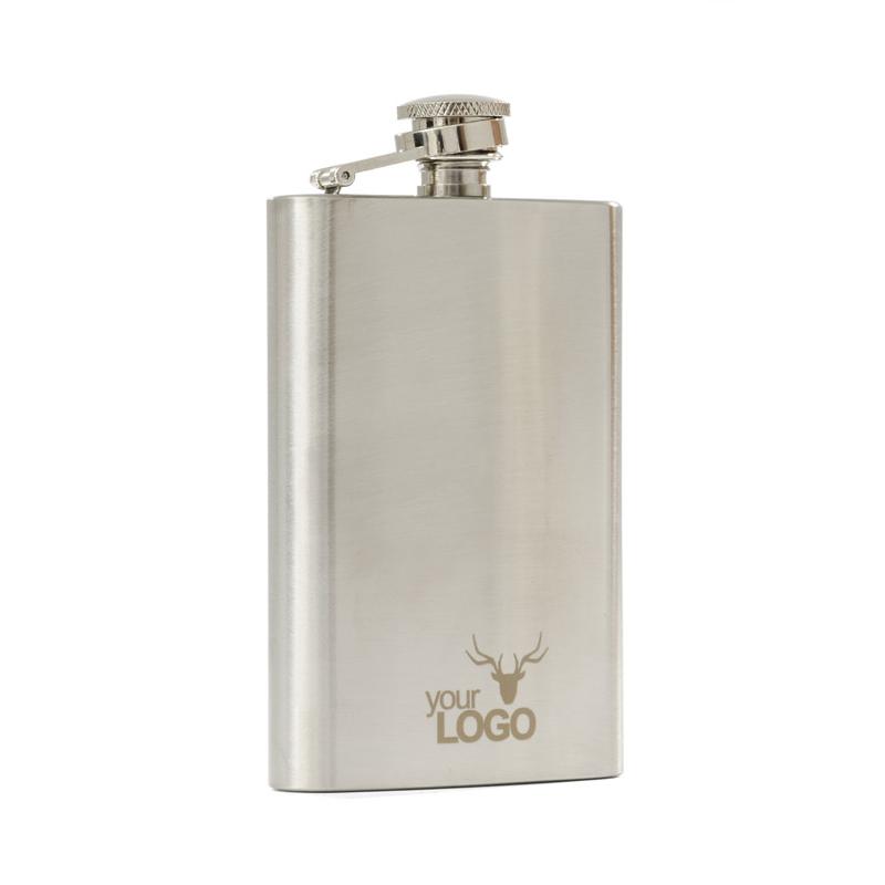 Sticlă de buzunar NEVIS 240 ml argintiu