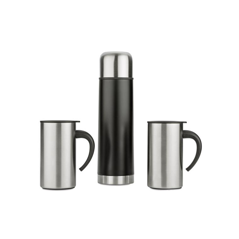 Set cadou ACON (Termos 500 ml și 2 căni de călătorie 260 ml) argintiu