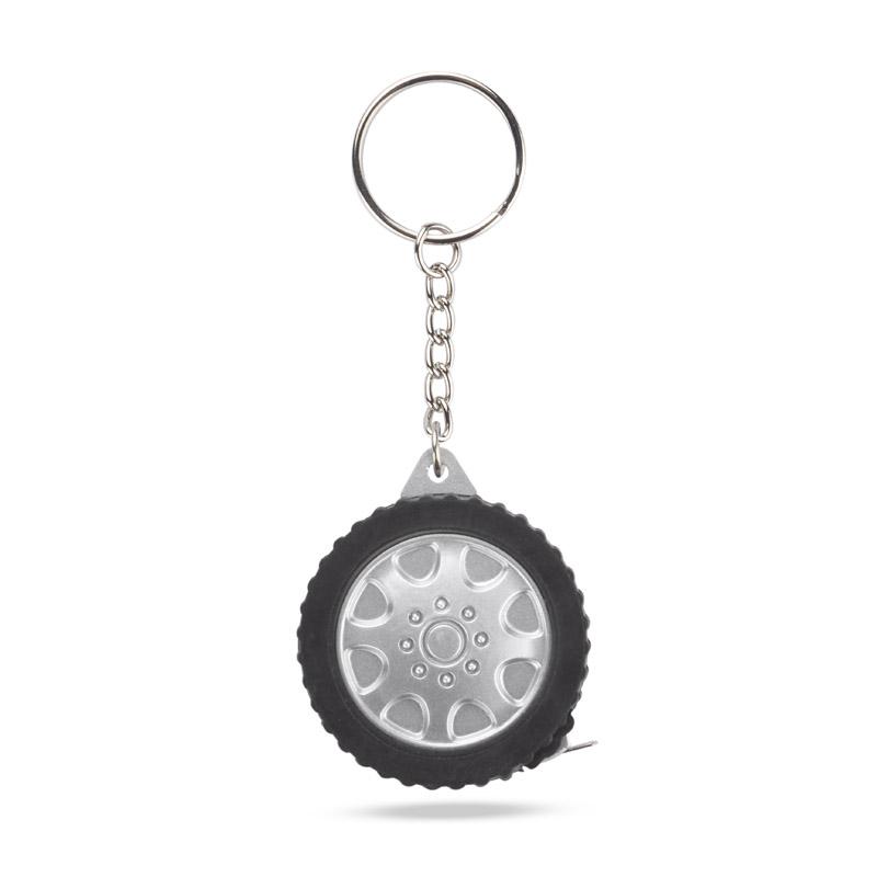 Breloc - ruletă de măsură TIRE 1 m argintiu