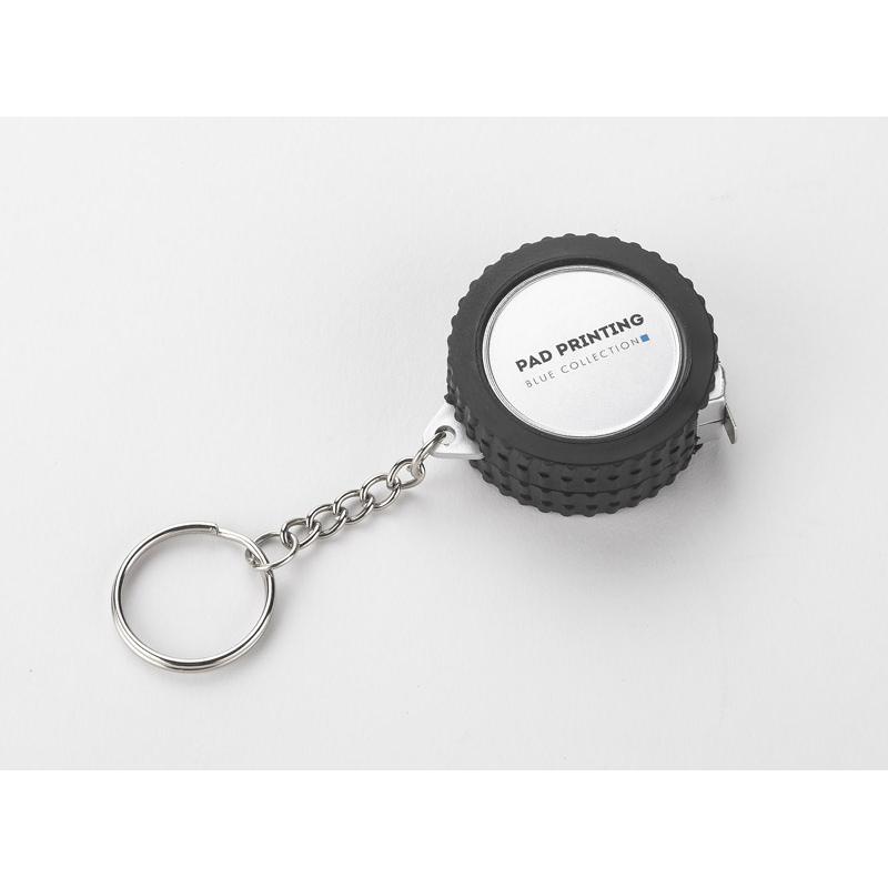 Breloc - ruletă de măsură TIRE 1 m argintiu