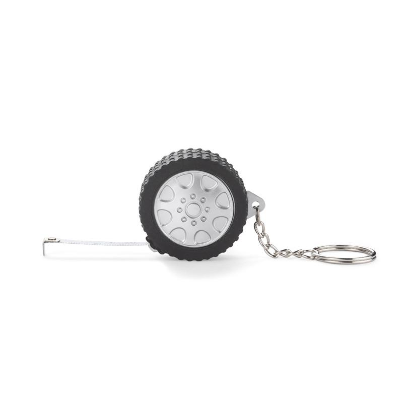 Breloc - ruletă de măsură TIRE 1 m argintiu