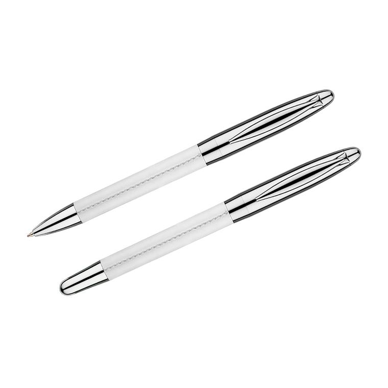 Set de scris ELEGANCE alb