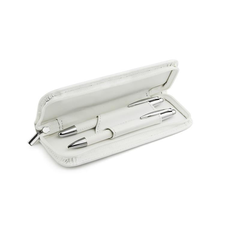 Set de scris ELEGANCE alb