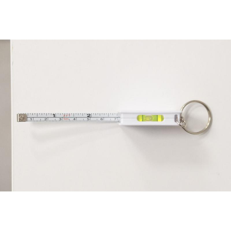 Breloc cu ruletă de măsurat RIZO 1 m alb