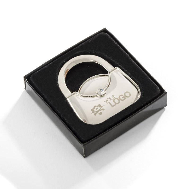 Agățător de genți LADY argintiu