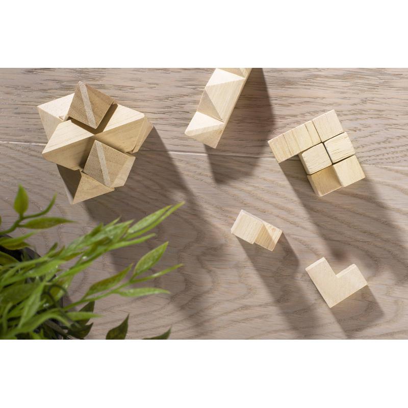 Set trei jocuri puzzle TRICKY bej