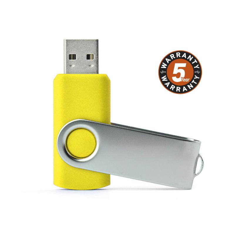 Stick USB TWISTER 8 GB Galben